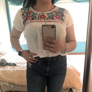 embroidered mexican blouse